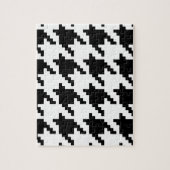 Houndstooth Check Patroon met 8 bits Pixel Legpuzzel (Verticaal)