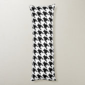 Houndstooth Check Patroon met 8 bits Pixel Lichaamskussen (Achterkant (Verticaal))