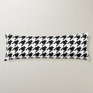 Houndstooth Check Patroon met 8 bits Pixel Lichaamskussen