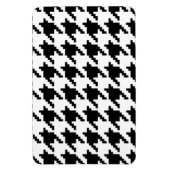 Houndstooth Check Patroon met 8 bits Pixel Magneet (Verticaal)