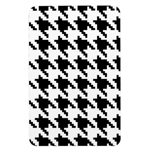 Houndstooth Check Patroon met 8 bits Pixel Magneet (Verticaal)