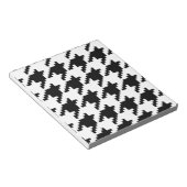 Houndstooth Check Patroon met 8 bits Pixel Notitieblok (Schuin)
