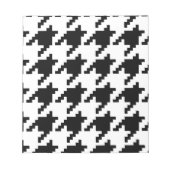 Houndstooth Check Patroon met 8 bits Pixel Notitieblok (Voorkant)