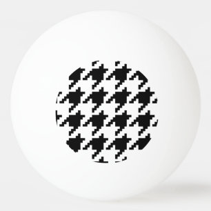 Houndstooth Check Patroon met 8 bits Pixel Pingpongbal