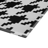 Houndstooth Check Patroon met 8 bits Pixel Snijplank (Hoek)