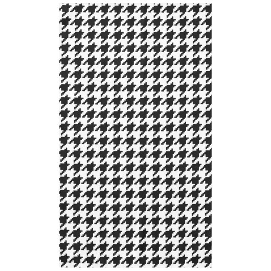 Houndstooth Check Patroon met 8 bits Pixel Tafelkleed (Voorkant)