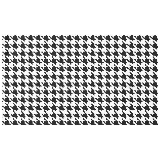 Houndstooth Check Patroon met 8 bits Pixel Tafelkleed (Voorkant (Horizontaal))