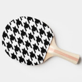 Houndstooth Check Patroon met 8 bits Pixel Tafeltennisbatje (Zijkant)