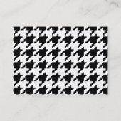 Houndstooth Check Patroon met 8 bits Pixel Visitekaartje (Achterkant)