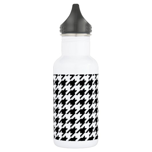 Houndstooth Check Patroon met 8 bits Pixel Waterfles (Links)