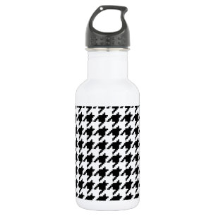 Houndstooth Check Patroon met 8 bits Pixel Waterfles