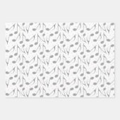 Houndstooth Chic Musical Notes Patroon Inpakpapier Vel (Voorkant)