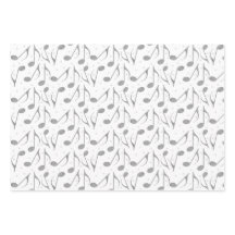 Houndstooth Chic Musical Notes Patroon