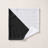 Houndstooth Chic Muzieknote Patroon Bad Handdoek (Wasdoekje)