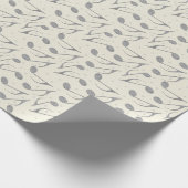 Houndstooth Chic Muzieknote Patroon Cadeaupapier (Hoek)