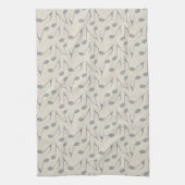 Houndstooth Chic Muzieknote Pattern Theedoek (Verticaal)