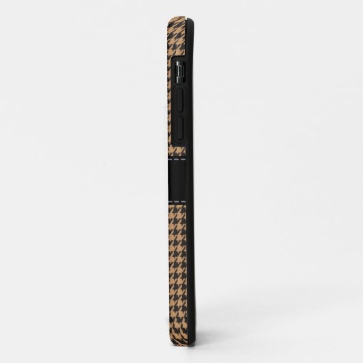 Houndstooth Classic personaliseer Hoesje Brown | Z (Achterkant/links)