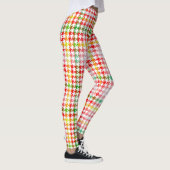 Houndstooth Classic Red Green Yellow Pset Leggings (Rechts)