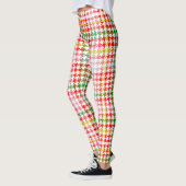 Houndstooth Classic Red Green Yellow Pset Leggings (Links)
