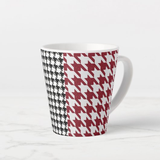 Houndstooth Combo Latte Mok (Rechterhoek)