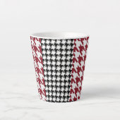 Houndstooth Combo Latte Mok (Voorkant)