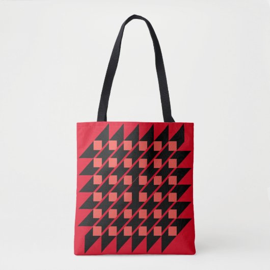 Houndstooth-controle Tote Bag (Voorkant)