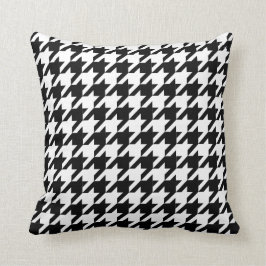 Houndstooth-controlematroon Kussen