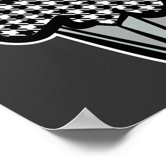 houndstooth cupcake poster (Hoek)