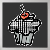 houndstooth cupcake poster (Voorkant)