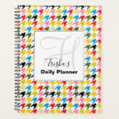 Houndstooth dagelijkse planner met jouw naam - HAM (Voorkant)