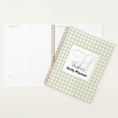 Houndstooth dagelijkse planner met uw naam - HAMbW (Display)