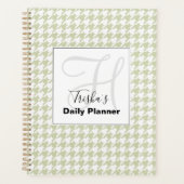 Houndstooth dagelijkse planner met uw naam - HAMbW (Voorkant)