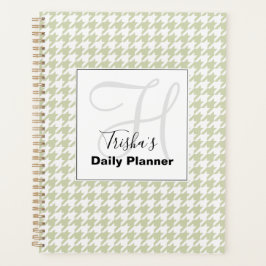 Houndstooth dagelijkse planner met uw naam - HAMbW