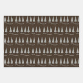 Houndstooth Dark Chocolate Cherry Pie en Caramel Inpakpapier Vel (Voorkant)