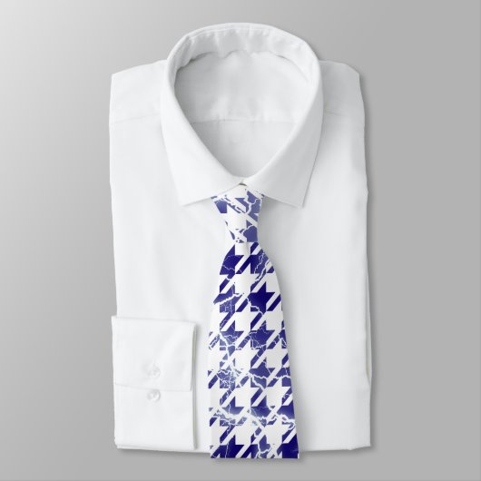 Houndstooth Electrical Lightning Spartern Pattern Stropdas (Gebonden)