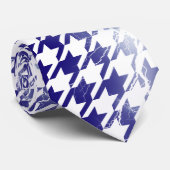 Houndstooth Electrical Lightning Spartern Pattern Stropdas (Opgerold)
