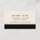 Houndstooth Elegant Retro Modern Stylish Classy Visitekaartje (Achterkant)