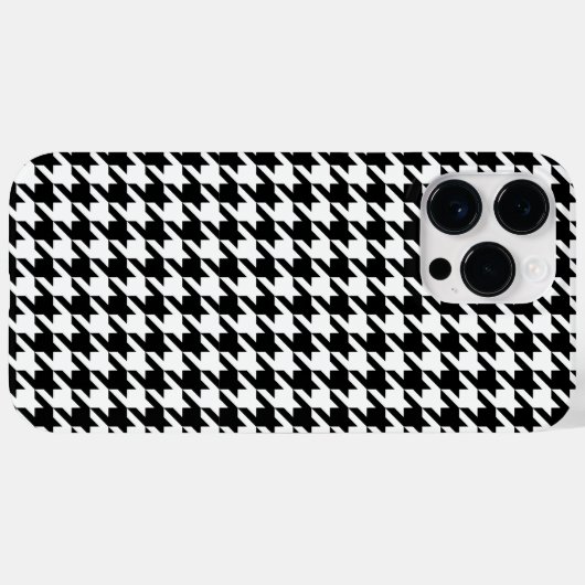 Houndstooth Elegantie Case-Mate iPhone Case (Achterkant (horizontaal))