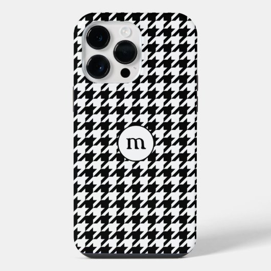 Houndstooth Elegantie iPhone Hoesje (Achterkant)