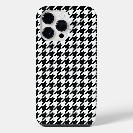 Houndstooth Elegantie iPhone Hoesje (Achterkant)