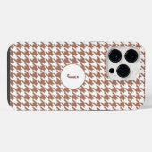 Houndstooth Elegantie iPhone Hoesje (Achterkant horizontaal)