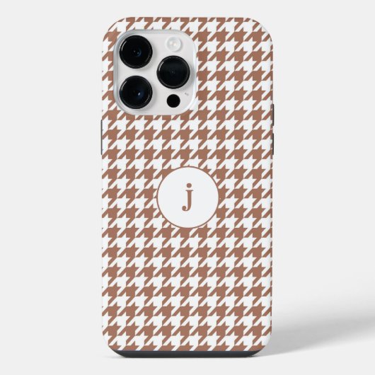 Houndstooth Elegantie iPhone Hoesje (Achterkant)