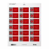 Houndstooth Etiket (Full Sheet)