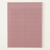 Houndstooth Falu rood lijst foto Planner (Achterkant)