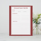 Houndstooth familienaam recept invoegen (Staand voorkant)