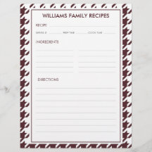 Houndstooth familienaam Recept invoegen