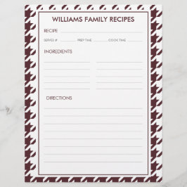 Houndstooth familienaam Recept invoegen