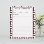 Houndstooth familienaam Recept invoegen (Staand voorkant)