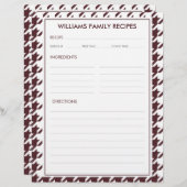 Houndstooth familienaam Recept invoegen (Voorkant / Achterkant)