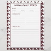 Houndstooth familienaam Recept invoegen (Achterkant)